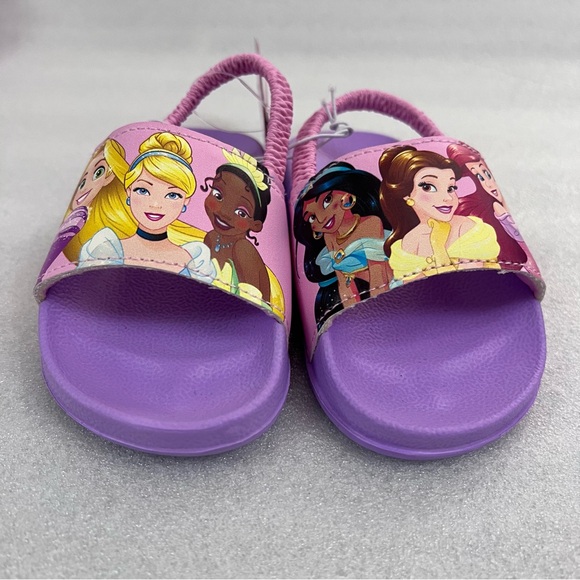 Disney Princess Slide Sandals Toddler Girls Pink size 5/6 - Picture 4 of 8